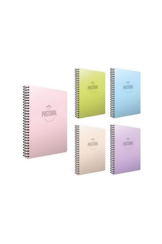 Gıpta Pastoral 96 Yp. A4 Spiralli Pp. Kapak Defter 2 Kareli + 1 Çizgili