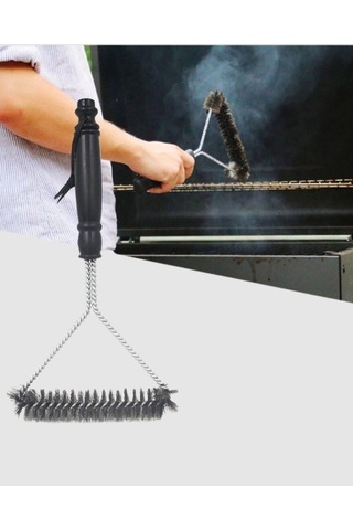 Paslanmaz Çelik Izgara Temizleme Fırçası Mangal Ve Barbekü İçin 91607164