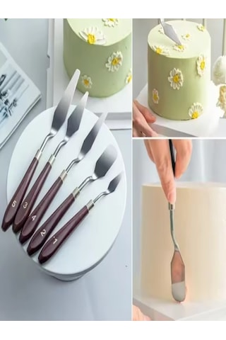 5li Metal Resim Spatulası Palette Knives, Ressam Sipatulası Sıpat