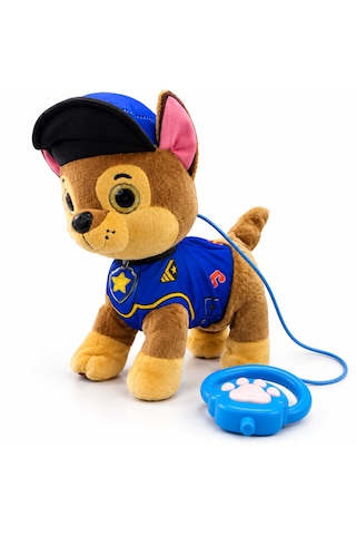 Uzaktan Kumandalı Yürüyen Ve Havlayan Peluş Polis Köpeği 20x25 Cm Köpek