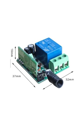 Electrimax Rf Uzaktan 433Mhz Kumanda 10A Rf Alıcı Verici 1 Kumanda