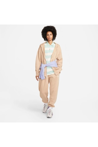 Nike Sportswear Phoenix Fleece Oversized Full-zip Hoodie Kadın Sweatshirt Kahverengi