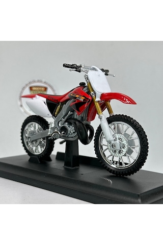Honda Cr250r 1:18 Diecast Motosiklet Model Lisanslı Metal Maket Oyuncak & Koleksiyonluk Biblo