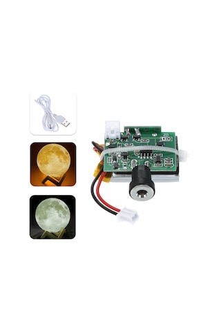 Monyee Led Ay Işık Tabanı, Dokunmatik Kontrol, İki Renk, Usb Şarjlı, 300mah Lityum Pil, 3d Yazıcı Dıy Uyumlu Diğer