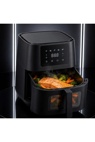 Dokunmatik Ekranlı Air Fryer Sağlıklı Yağsız Pişirme Cihazı Renkli