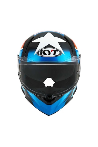 Kyt R2r Straıght Kapalı Kask Beyaz - Mavi - Kırmızı