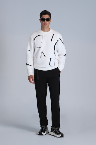 Lufian Frank Erkek Sweatshirt Kırık Beyaz Kırık Beyaz 112030135100510 Kırık Beyaz