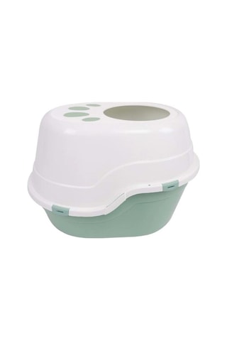 M-pets Eco Tanta Üstten Girişli Kapalı Kedi Tuvaleti Sea Green