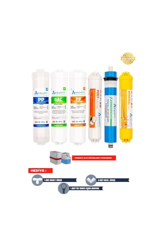 Su Arıtma Filtresi – Kapalı Kasa İki Tarafı Ouick 6’lı Filtre Seti