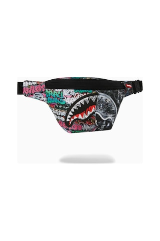 Sprayground Split Cybershark Savvy Crossbody, Lüks Ve Dayanıklı Omuz Çantası Çok Renkli