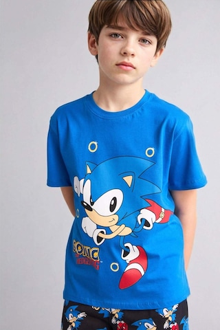 Defacto Sonıc The Hedgehog Regular Fıt 2li Pijama Takımı Erkek Çocuk H4109a826hsbe64 Mavi-be64