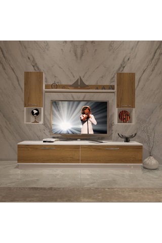 Decoraktiv Eko 5dab Mdf Std Tv Ünitesi Tv Sehpası Beyaz - Pera