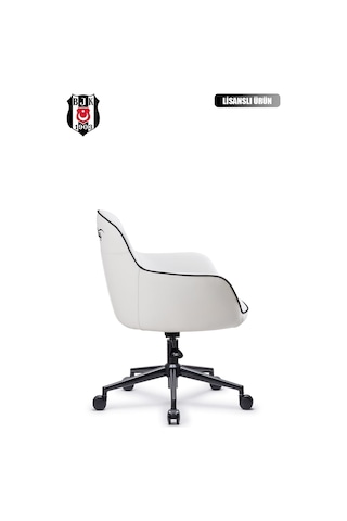 Fanchair X Beşiktaş Icon Beyaz Çalışma Koltuğu-38