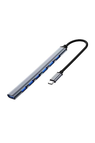 Forzacase FC752 USB 2.0 To Type-C 7 Port 7 İn 1 Usb Çoklayıcı Hub