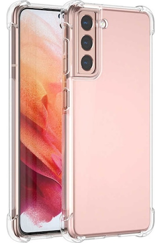 Galaxy S21 Plus Kılıf Zore Nitro Anti Shock Silikon Kılıf Renksiz
