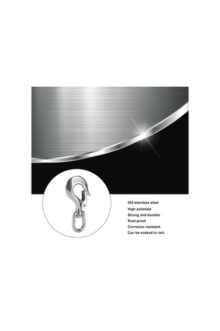 Tenfowee 304 Paslanmaz Çelik 360 Derece Döner Yük Kanca, 150kg Yük Kapasitesi, Mühendislik Vinçleri İçin Dayanıklı Güvenli Asma Aracı