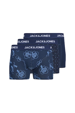 Jack & Jones Jack Jones Canthony Prınt 3 Lü Paket Erkek Boxer 12298171 Lacivert