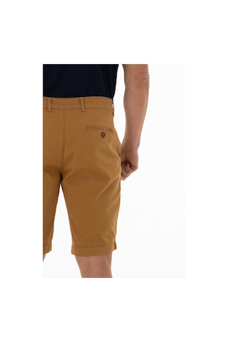 Arma Ar-ma Erkek Şort Baskisiz Basic Fermuar Kapamali Önden İki Cepli Arka İki Cepli Şort Dokuma Kumaş Regular Fit %98 Pamuk %2 Elastan Gabardin Y25505278501 Kahverengi-k5
