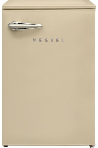 Vestel RETRO SB14411 121 L Statik Buzdolabı Bej