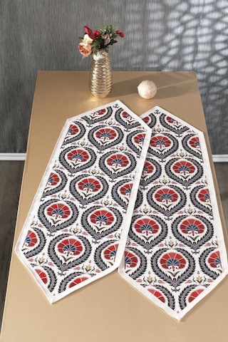 Çeyiz Diyarı Sema 2li Lüks Runner 45x140 Cm Çok Renkli