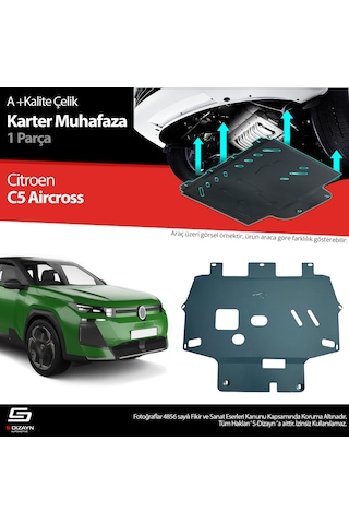 S-dizayn Citroen C5 Aircross Çelik Karter Muhafaza Koruma 2024 Üzeri A+ Kalite