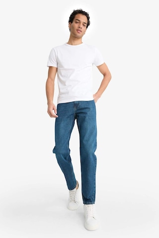 Defacto Slim Tapered Fit Dar Kalıp Normal Bel Daralan Paça Jean Pantolon G1307ax25aunm34 Mavi
