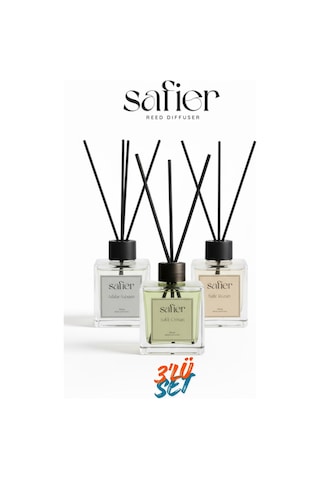 3 Lü Çubuklu Oda Kokusu Seti Yağmur Ormanları,bahar Çiçekleri,beyaz Sabun 100 Ml Karışık