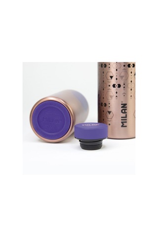 Milan 643012CP Copper Paslanmaz Termos Matara Mor 354 ML