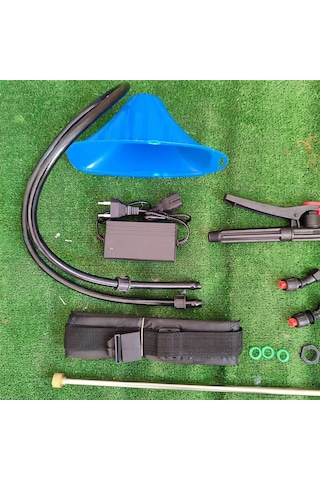 Tr Ak-mak Şarjlı 16 Litre Sırt Pompası Basınç Ayarlı Sırt Pulverizatörü İlaçlama Mavi Genel