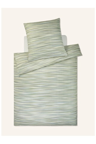 Joop Vıvıd Mako Saten Yatak Çarşafı Takımı, %100 Pamuk, 135x200 + 80x80, Fermuarlı, Almanya Üretimi Çarsaf Yeşil