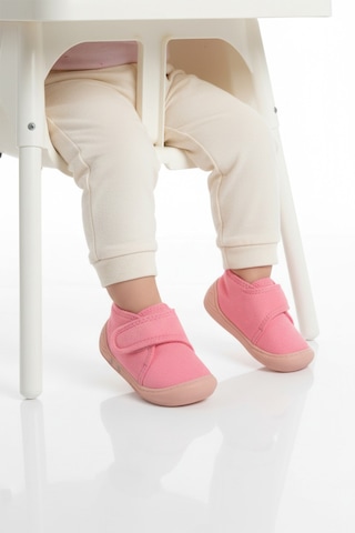 Ayakmod Pembe Süet Cırtlı Bebek Panduf Ba&ba 058989 B Pembe