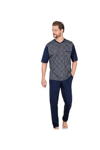 Pierre Cardin 6054 Erkek Lacivert Kısa Kollu 3 Lü Jakarlı Pijama Takımı Yeşil