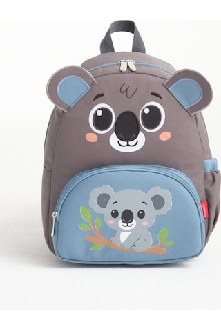 Lisanslı Koala Figürlü Mavi Kız/erkek Çocuk Kreş Anaokulu Sırt Çantası Ve Isı Yalıtımlı Beslenme Çantası Seti Çok Renkli