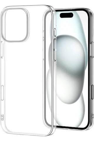Apple Uyumlu iPhone 16 Pro Kılıf Zore Droga Kapak Seffaf
