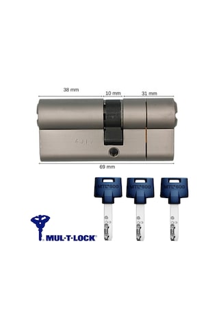 Mul-t-lock Mtl 600 Tuzaklı Bilyalı Kapı Kilidi 69 Mm