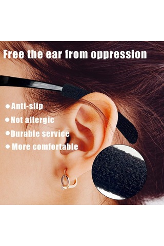 Geeroyoo Gözlük Kullananlar İçin Esnek Pamuklu Kulak Koruma Yastıkları - 4 Adet Set