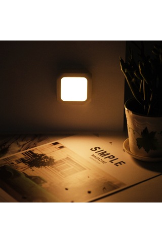 Maiyame 2'li Paket Akıllı Işık Algılama Ve Parlaklık Ayarlı Led Gece Lambası - Güneş Işığı, Güneş Işığı Koruyucu, Enerji Tasarruflu Absek, Beyaz, 0.6w, Avrupa Standardı Diğer