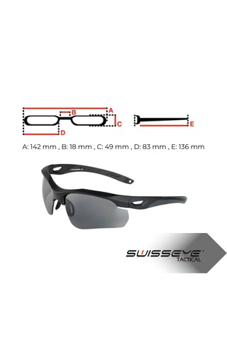 Swisseye Attac 40391 Taktik Gözlük Siyah