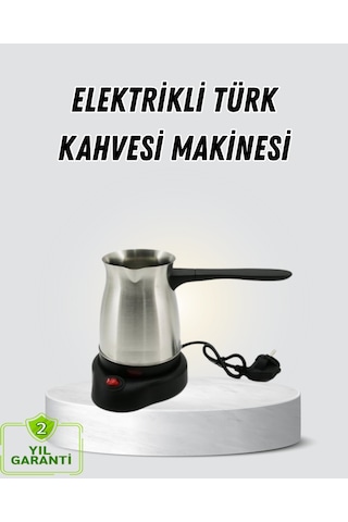 800w Paslanmaz Elektrikli Cezve Gizli Rezistans Ve Ergonomik Kulp 0.5mm Kenar Kalınlığı