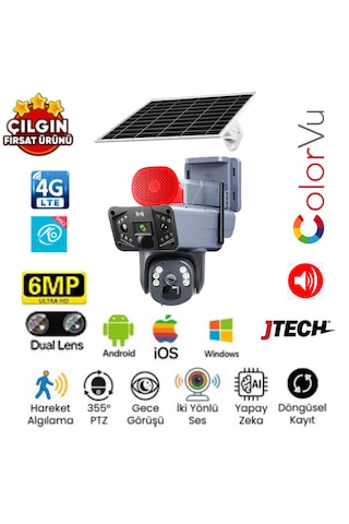 O-kam 3815 3mp+3mp 6mp 4g Sim Kartlı, Solar Panelli, Sirenli, 2 Lens 3 Görüntü, Ip66 Alert Ptz O-kam 3815 3mp+3mp 6mp 4g Sim Kartlı, Solar Panelli, Sirenli, 2 Lens 3 Görüntü, Ip66 Alert Ptz