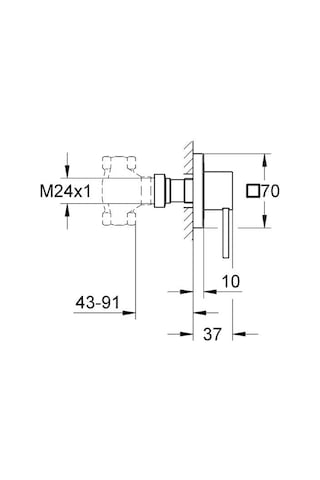 Grohe Allure Ankastre Stop Valf - 19384000
