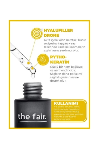 the fair. Drone-Targeted Keratin Kırılma Karşıtı Vegan Saç Serumu %1 Hyalufiller Drone + Keratin 50 ML