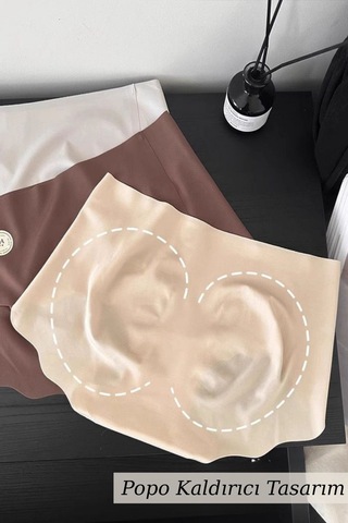 Unreal Underwear 5 Li İz Yapmayan Yüksek Bel Lazer Kesim Külot Nefes Alabilir, Terletmeyen Konforlu İthal Çamaşır Çok Renkli