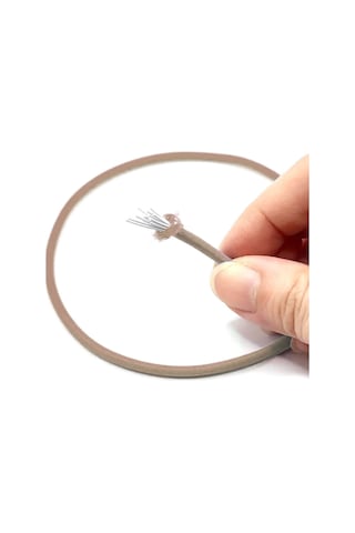 Bej Renk 5 Metre 2 Mm Yuvarlak Lastik