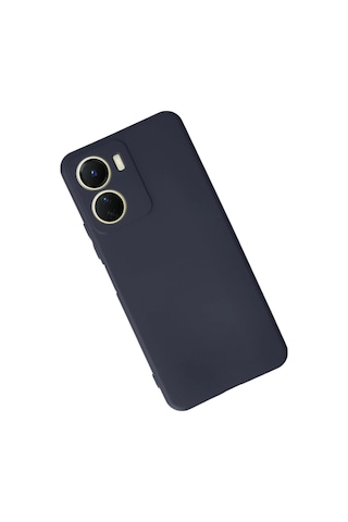 Gld-spt- Newface Vivo Y16 Kılıf First Silikon - Lacivert