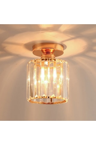 Modern Kristal Tavan Lambası Tavana Yakın Aydınlatma Armatürü Koridor Aydınlatmaları Yatak Odası Banyo Giriş Balkon Koridor Koridor E27 Soketli Ampul Dahil Değildir Altın