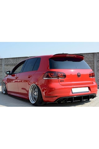 Vw Golf 6 Yarasa Design Spoiler PBlack 2009 - 2012 Spoyler