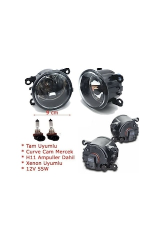 Renault Megane 2009 - 2014 1.5 Dcı Sis Farı Takımı Set 2 Adet