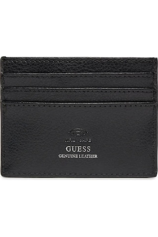 Guess Erkek Mestre Siyah Kart Tutucu Siyah