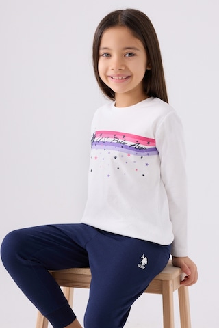 U.s. Polo Assn. Kız Çocuk Bej Pijama Takım 50299861-vr011 Bej